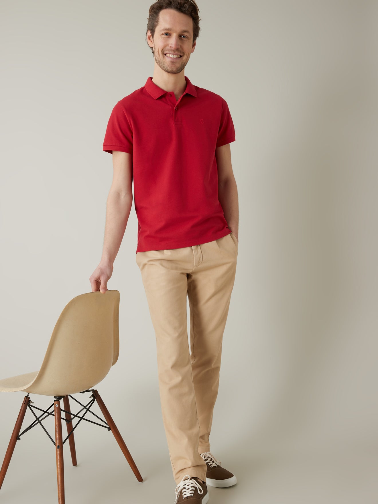 Polo maille piquée homme - coton bio
