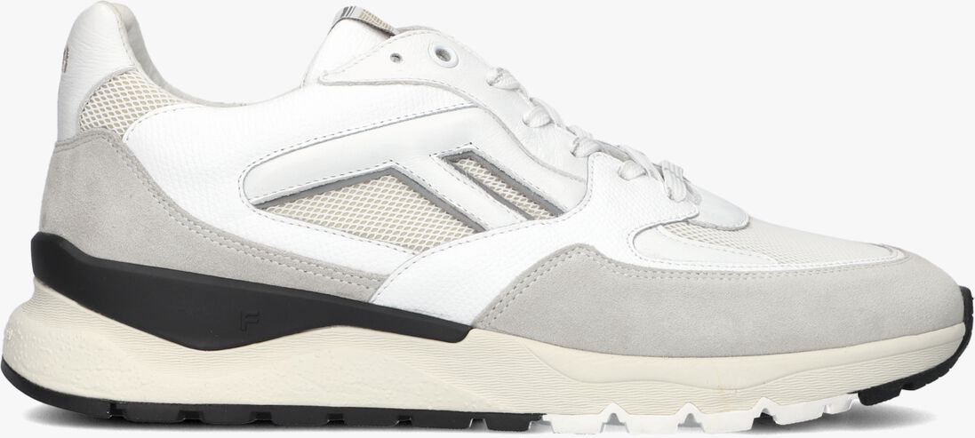 witte floris van bommel lage sneakers sfm-10154 de treener