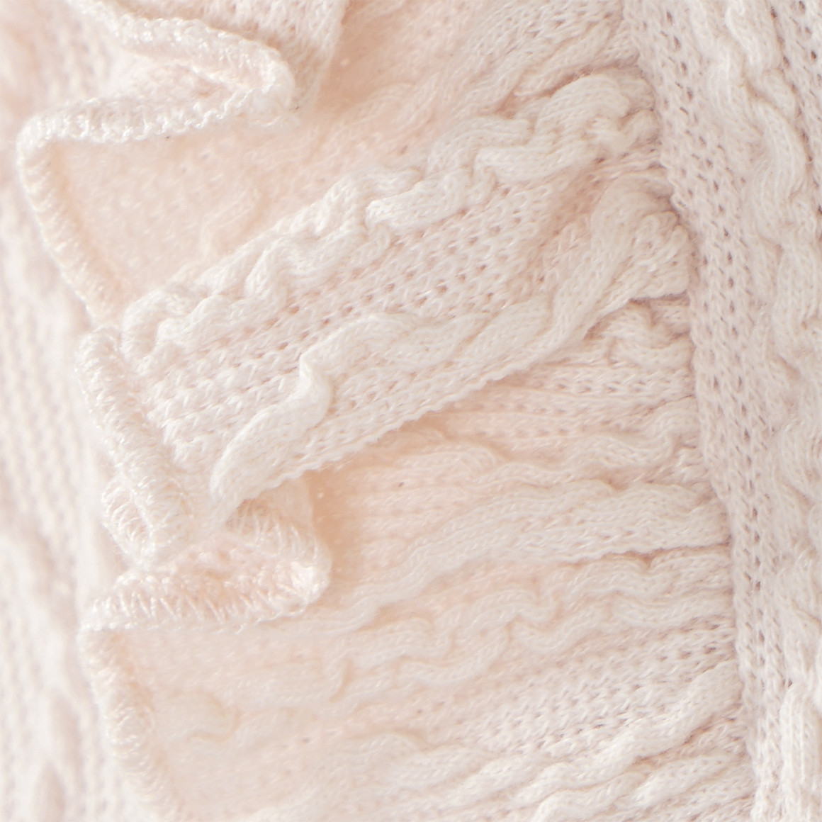 Topomini Baby T-Shirt mit Strukturmuster creme