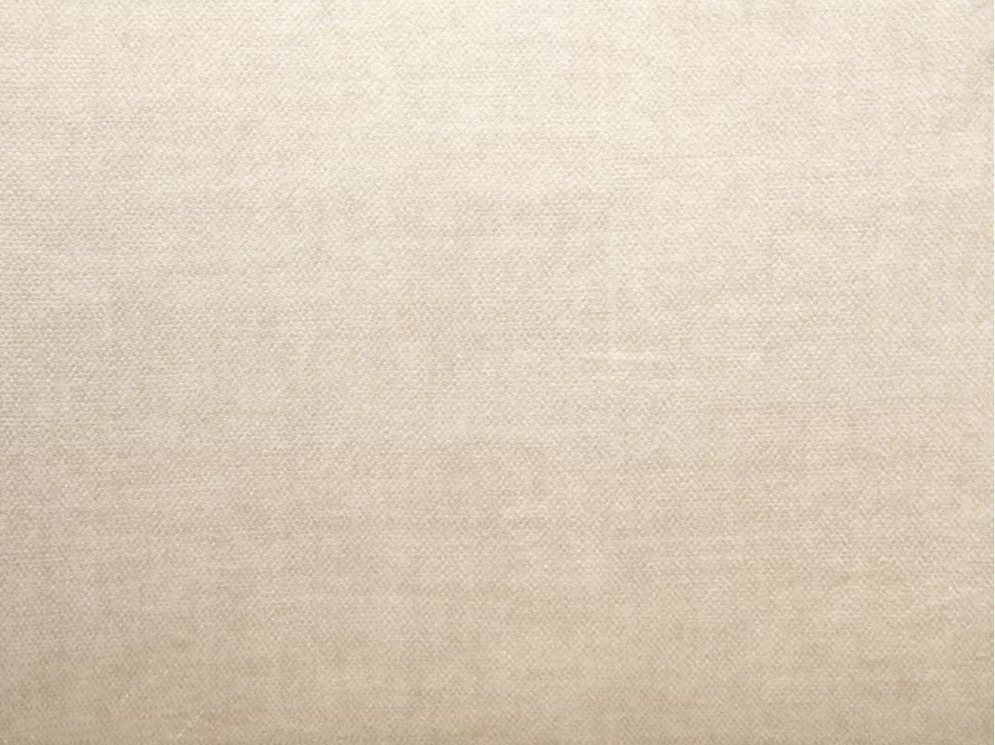 Lot de 2 tabourets de bar en tissu et métal - Hauteur réglable - Crème et blanc - CARSTEN