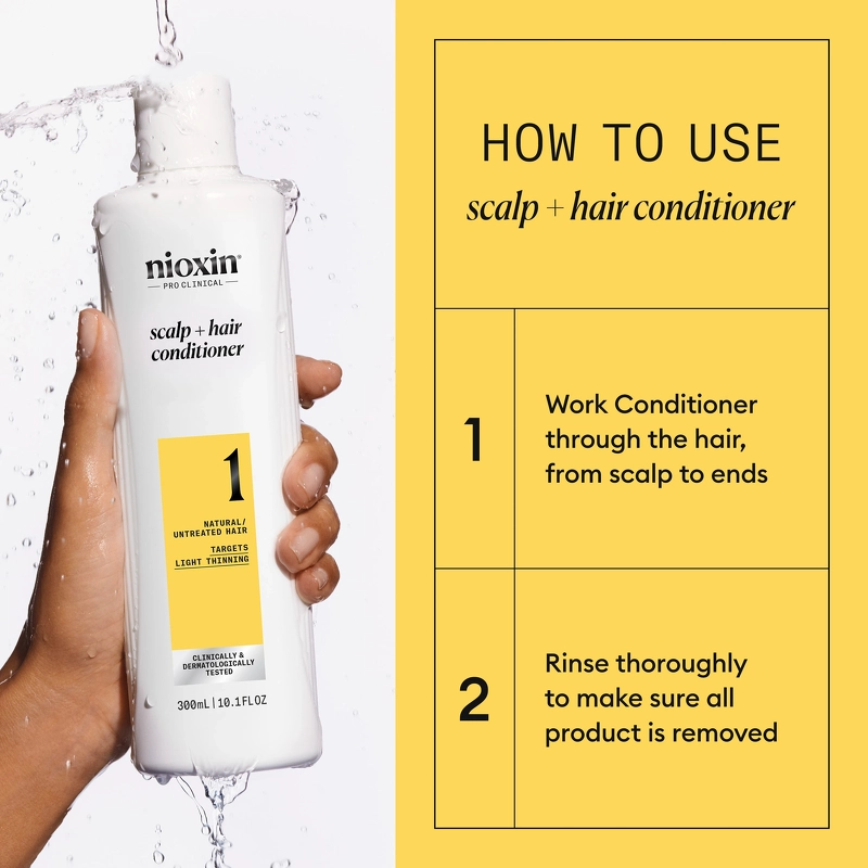 Nioxin System 1 Scalp + Hair Conditioner 300 ml - Natural/Untreated Hair