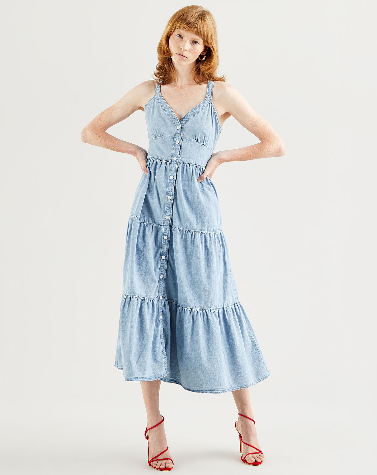 Levi's® Robe en Coton et Chanvre Sabine bleue