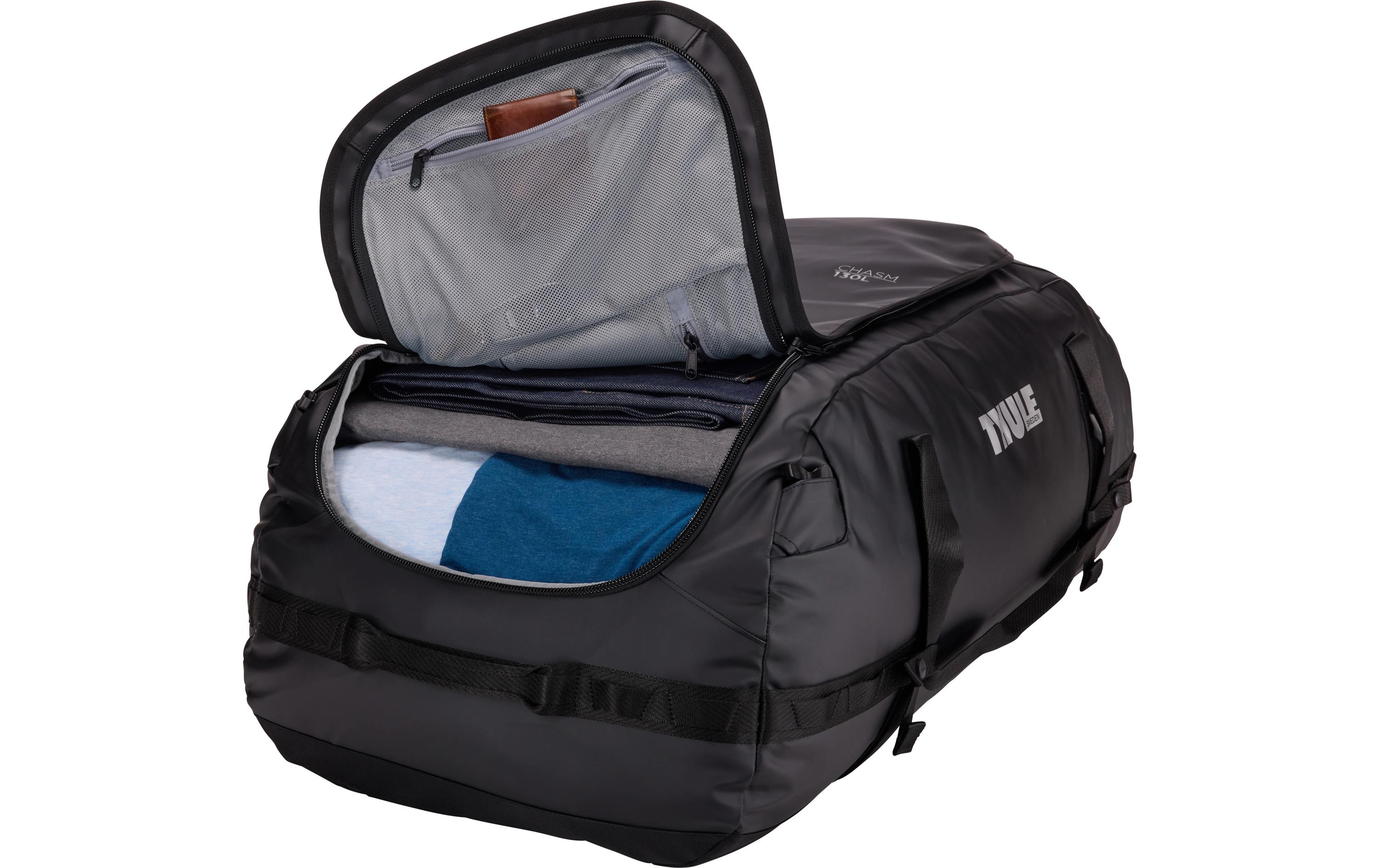Duffle Bag Chasm 130 l, Black<br>Reisetasche und Rucksack in einem
