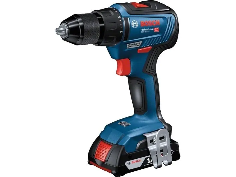 Bosch AKKUSKRUEMASKINE GSR 18V-55 SOLO - SOLO