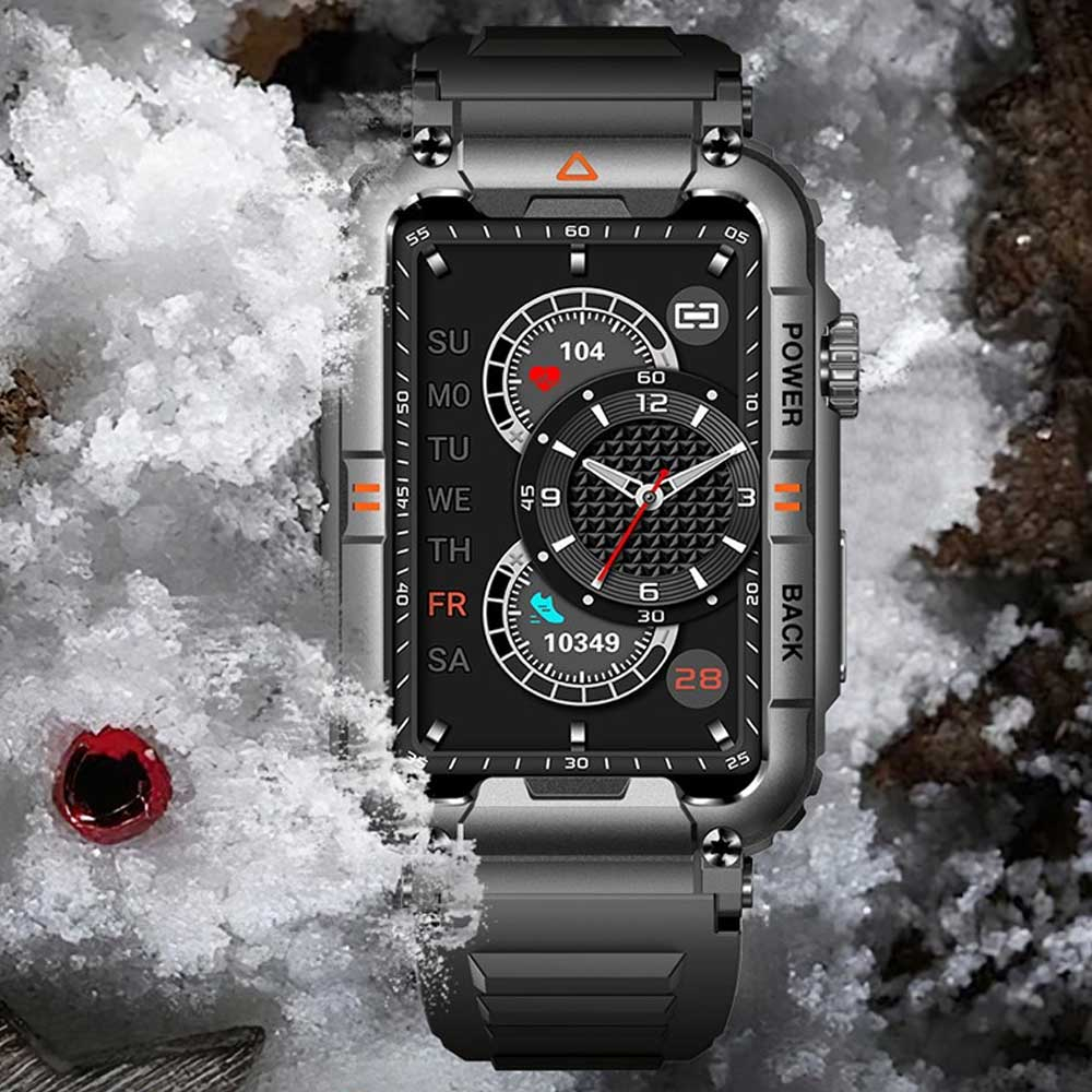 Fitness Tracker Smart Watch mit Herzfrequenz- / Blutdruckmessung und 1.57