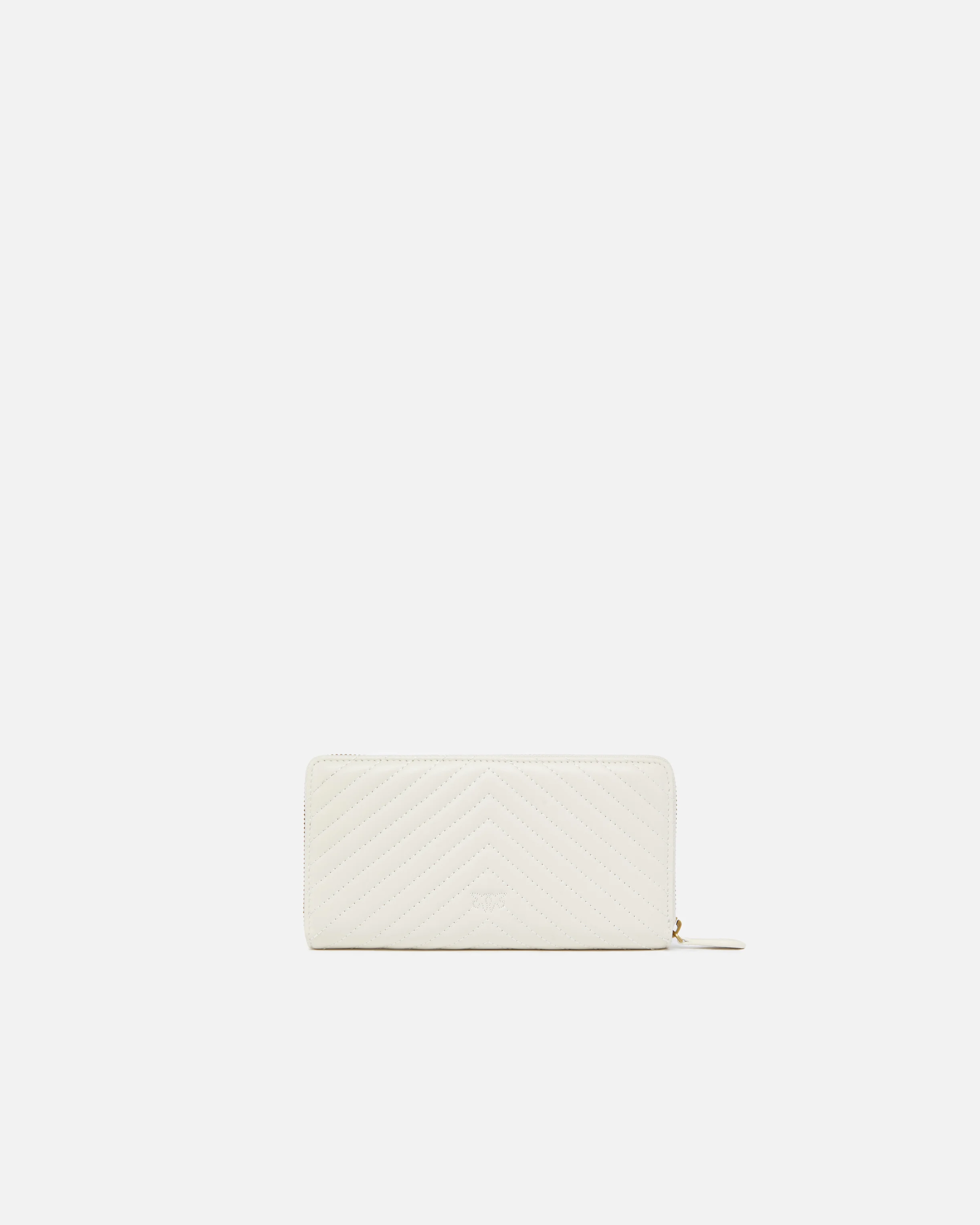 Portefeuille à contour zippé | Blanc