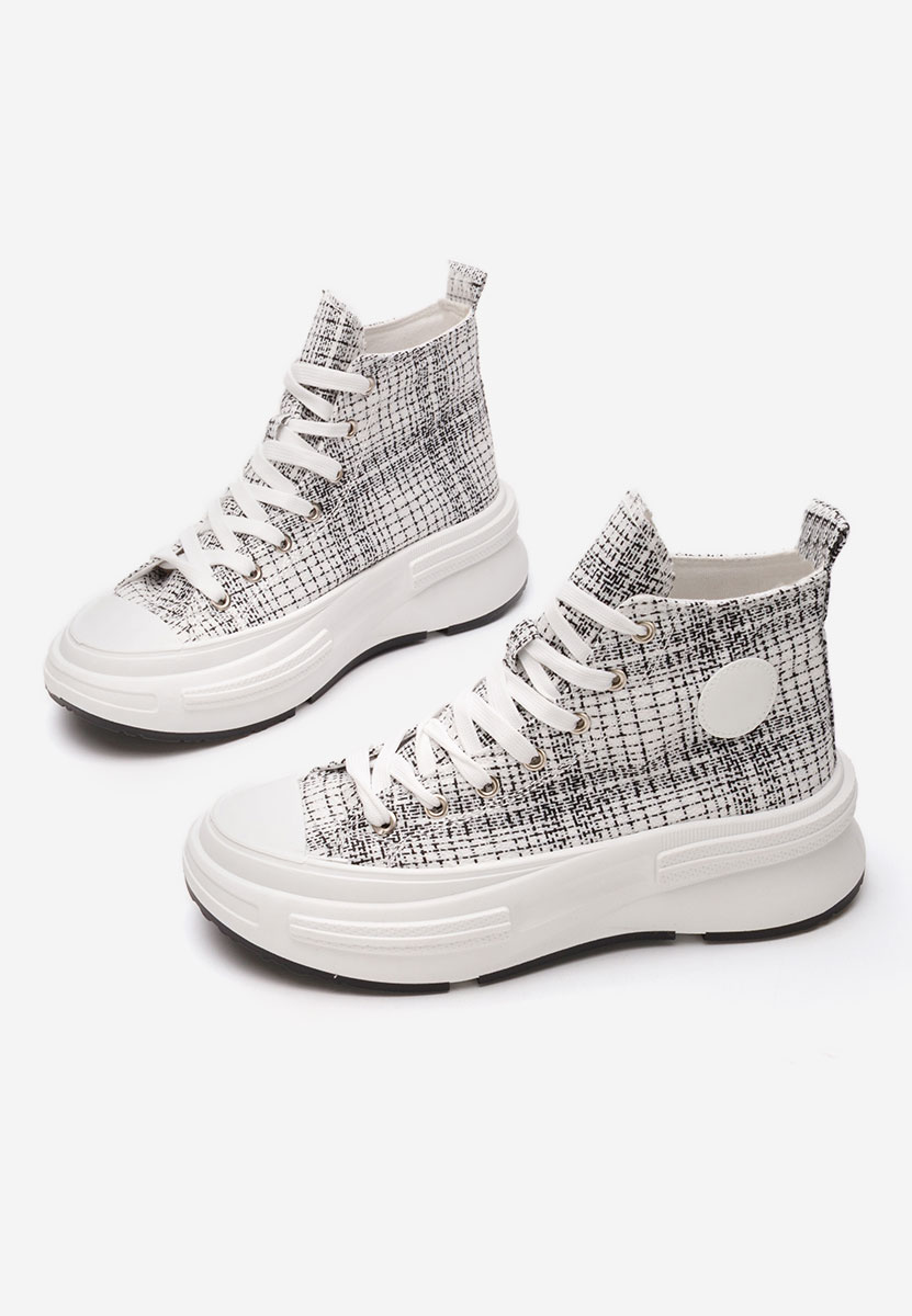 Tennis hauts pour femme blancs Candya