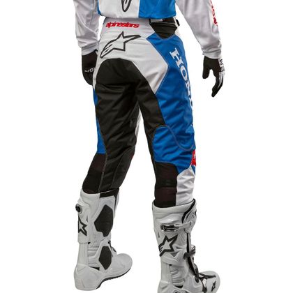 Pantalon cross Alpinestars HONDA RACER ICONIC 2023 - Blanc / Bleu