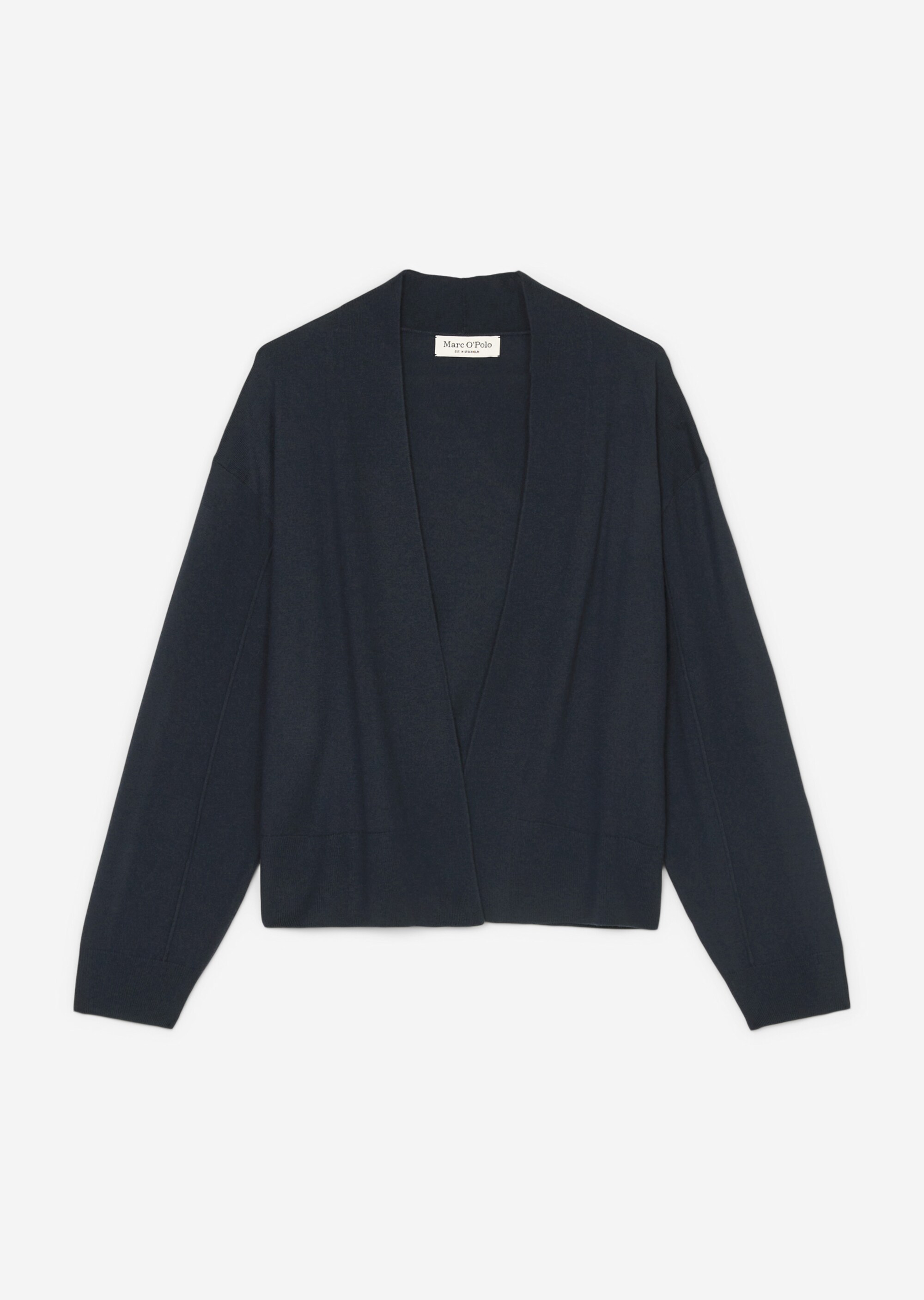 Cardigan loose aus Schurwolle-Viskose-Mix