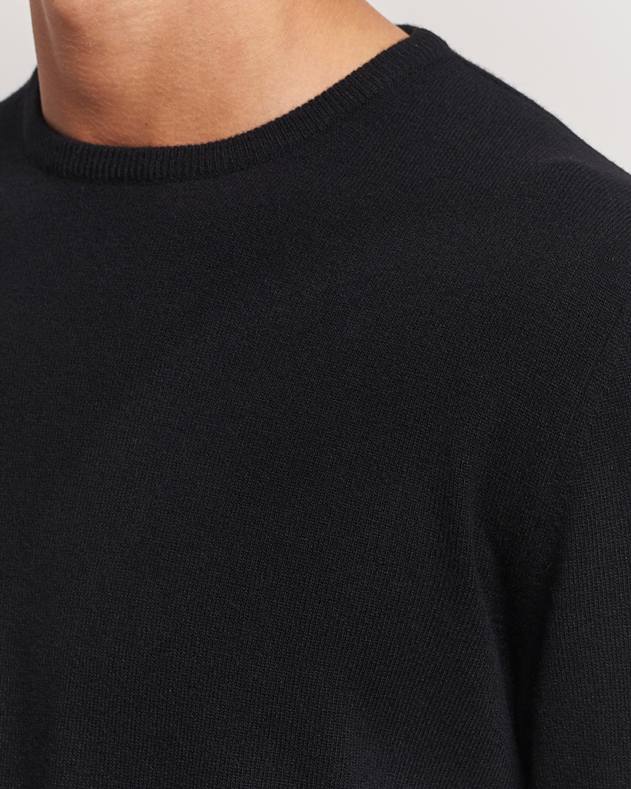 Morgano Wool/Cashmere Crewneck Black