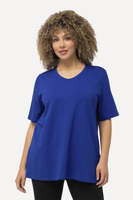 T-Shirt, A-Linie, V-Ausschnitt, Halbarm