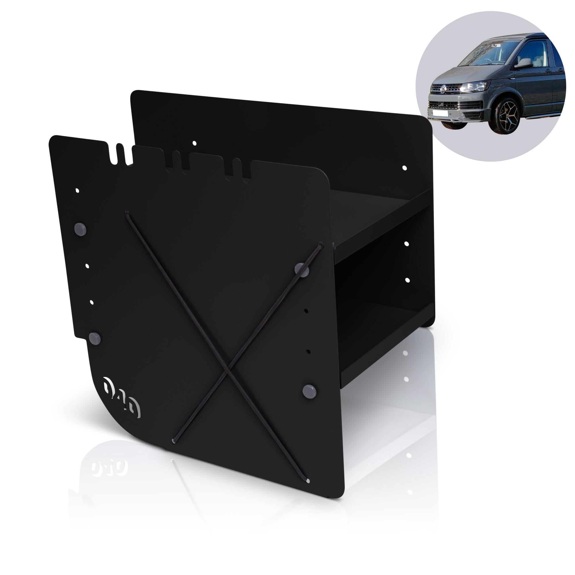 040 Parts passagierszijde VW T5–T6.1 schoenenrek - Black