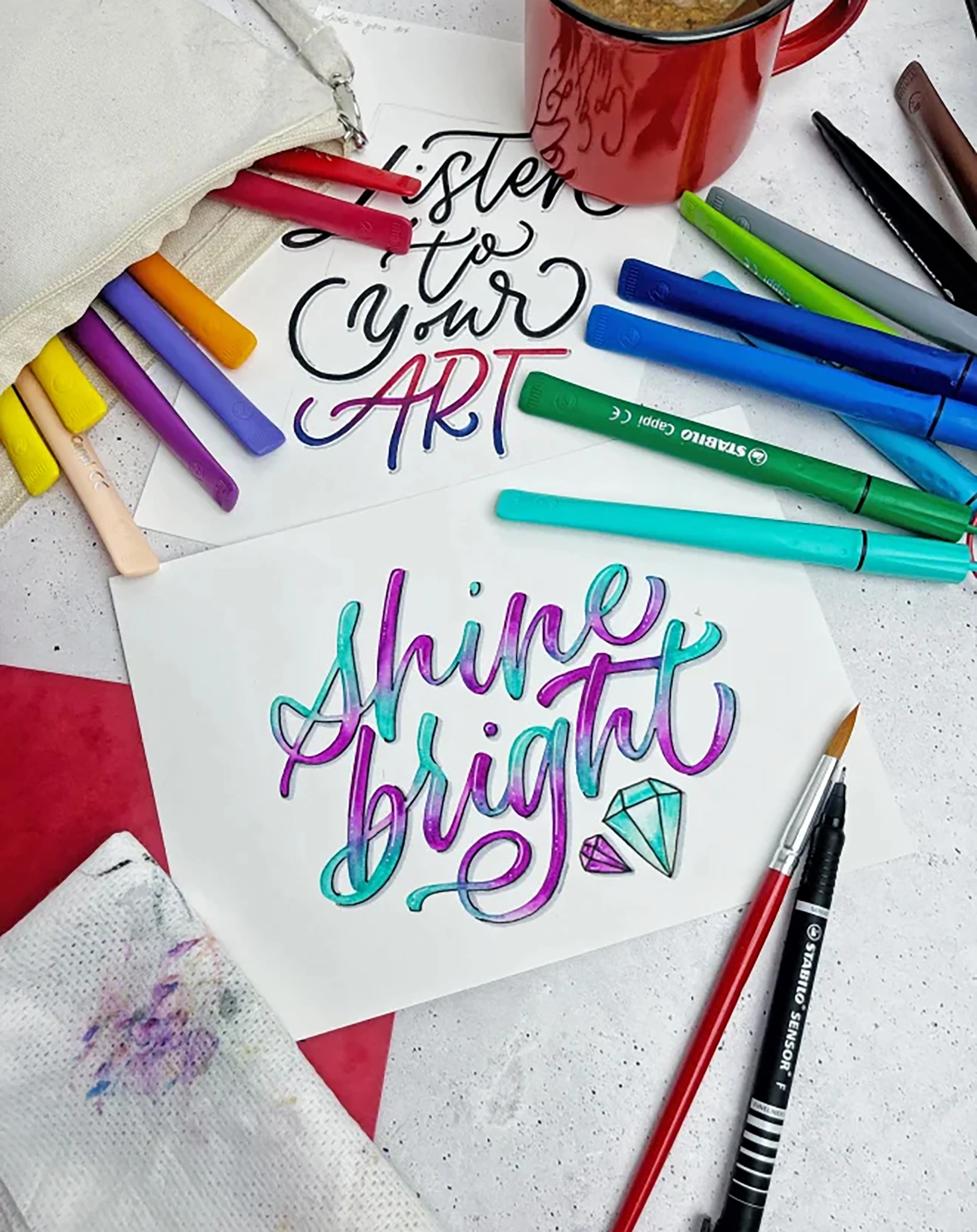 Filzstift STABILO® Cappi ARTY 18er-Pack