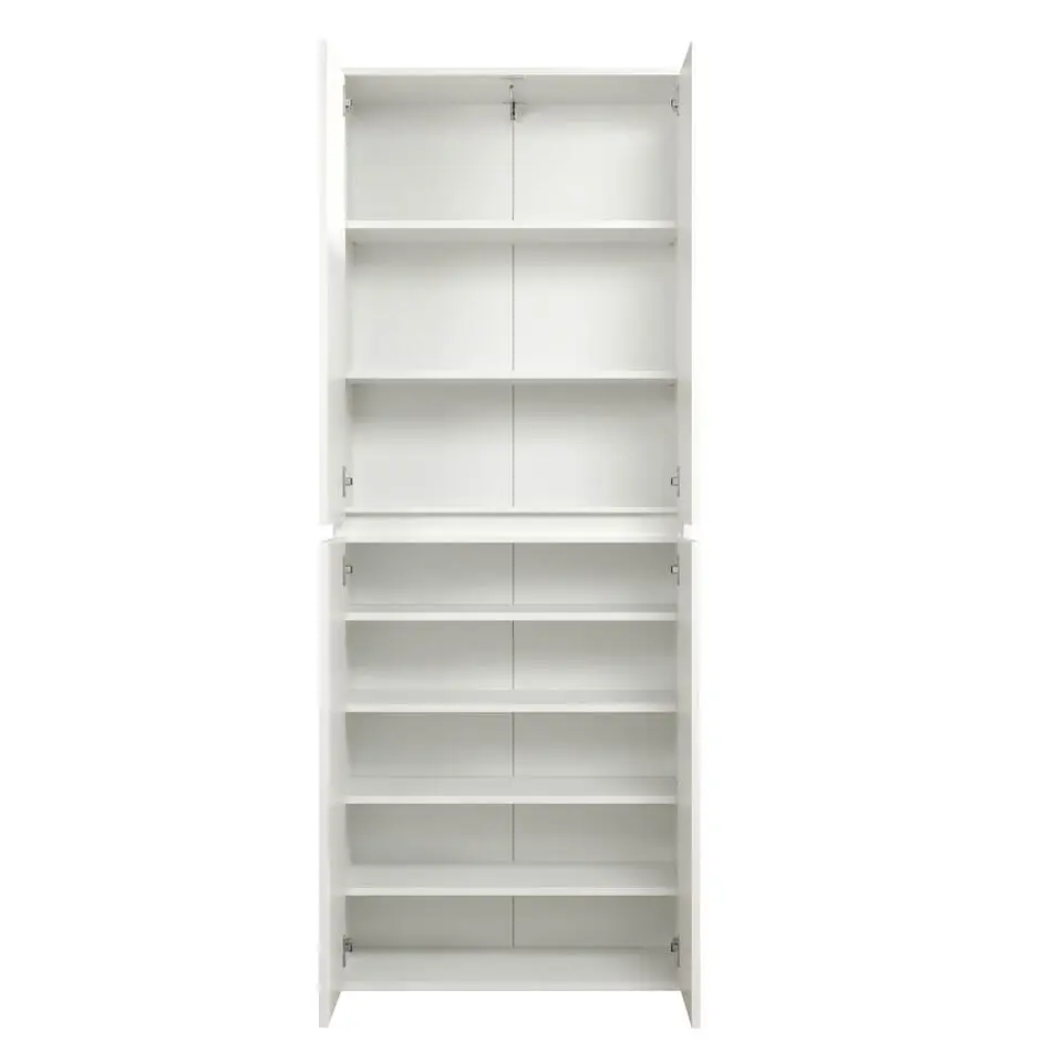 Hioshop Nevada kledingkast 4 deuren- wit