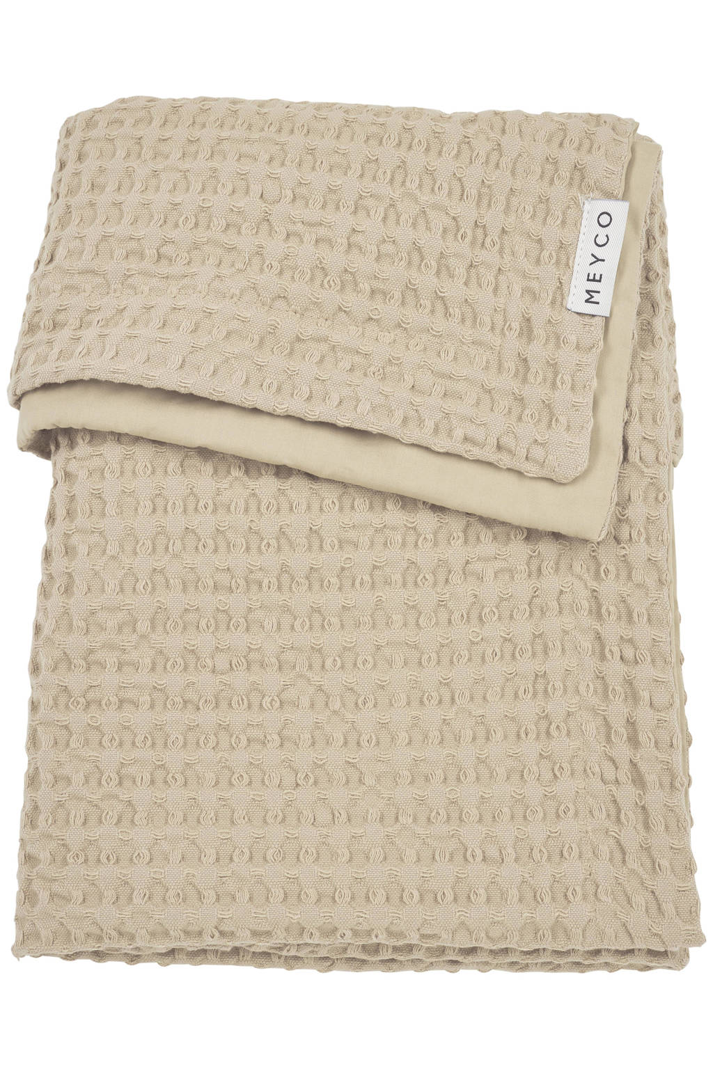 wiegdeken Waffle Cotton sand