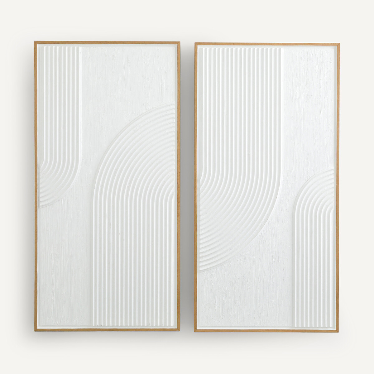 AM.PM<br>Conjunto de 2 decorações de parede texturizadas, Flavior