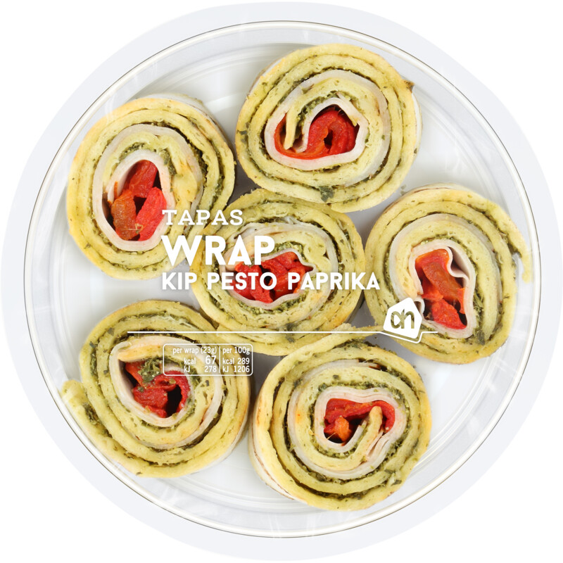 AH Wrap kip pesto paprika