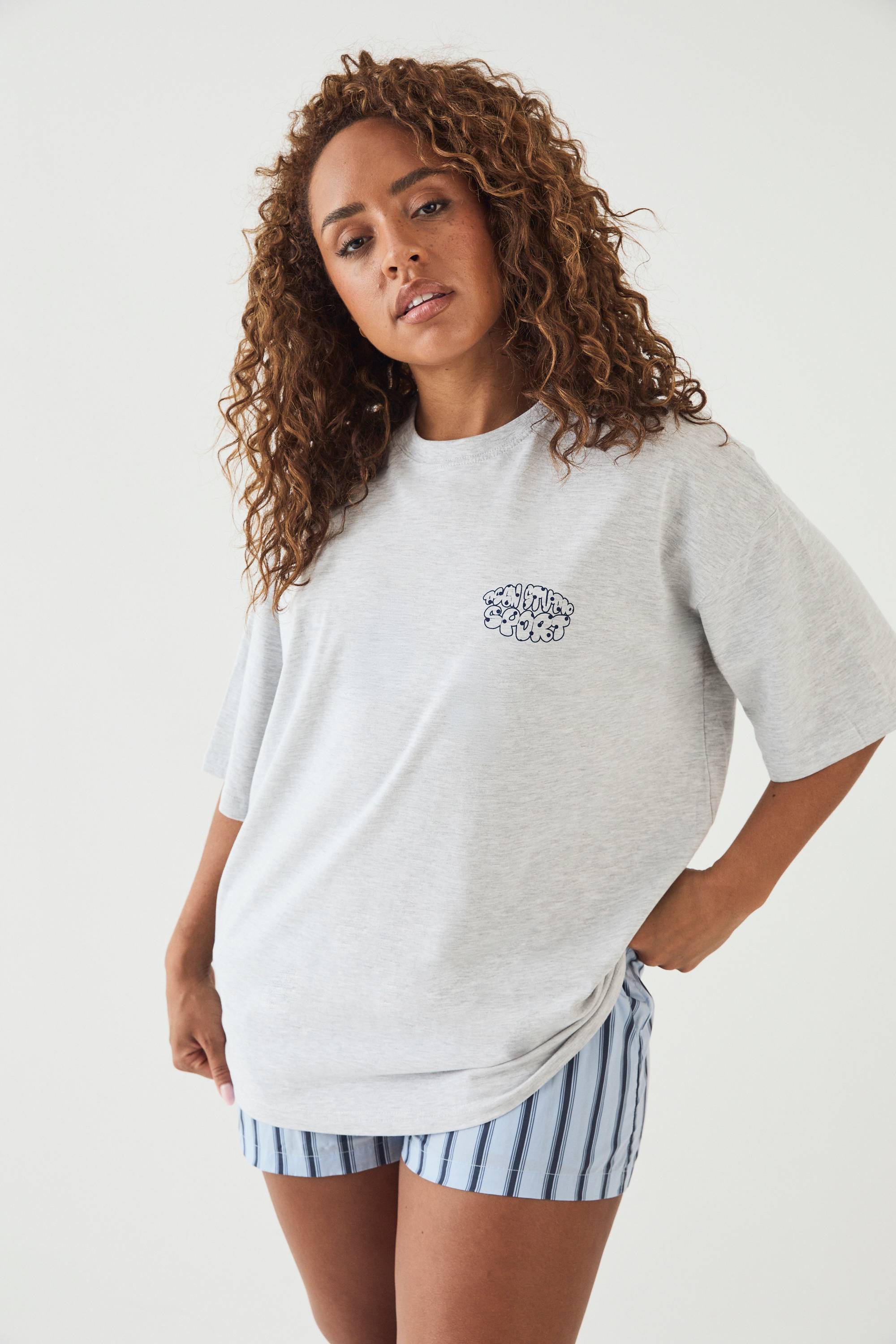 T-shirt Oversize Imprimé Bulles À Pois Dsgn Studio