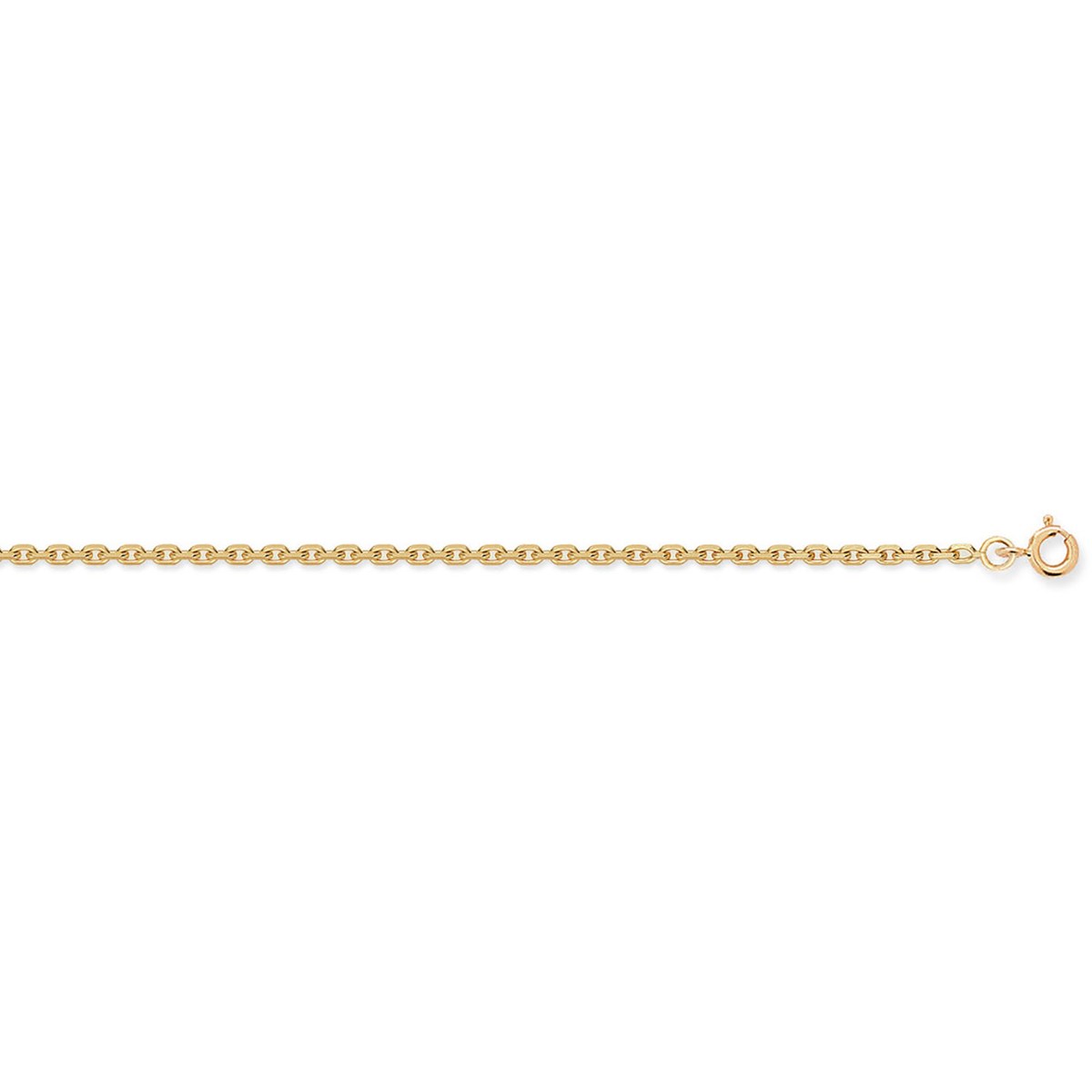 Chaine Brillaxis maille forçat or 45 cm