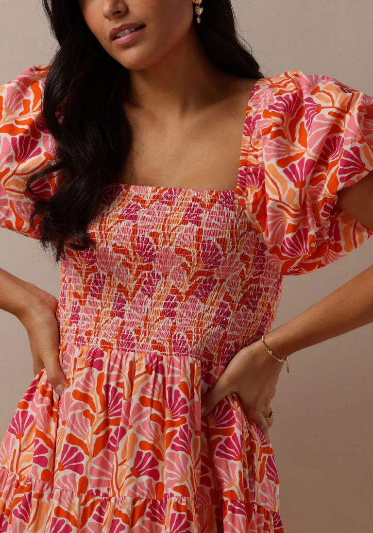 OMODA ATELIER roze omoda atelier maxi jurk x kae