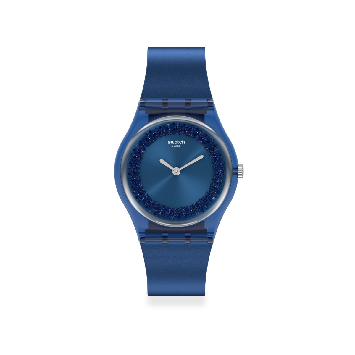 Montre Swatch femme plastique et silicone bleu