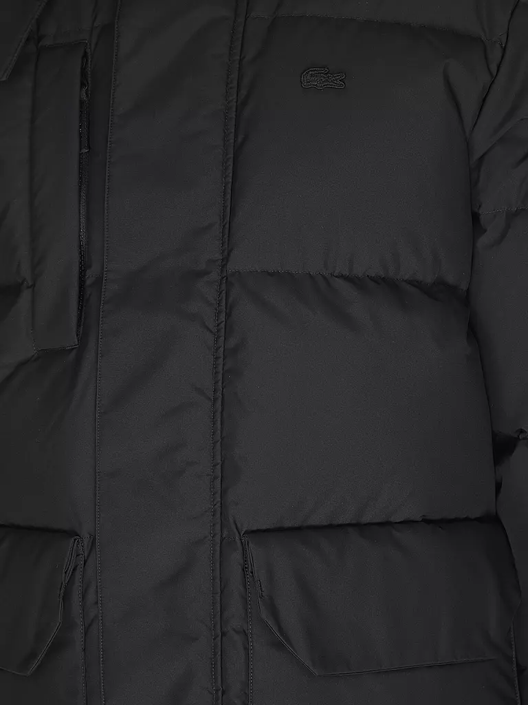 LACOSTE Daunensteppjacke schwarz