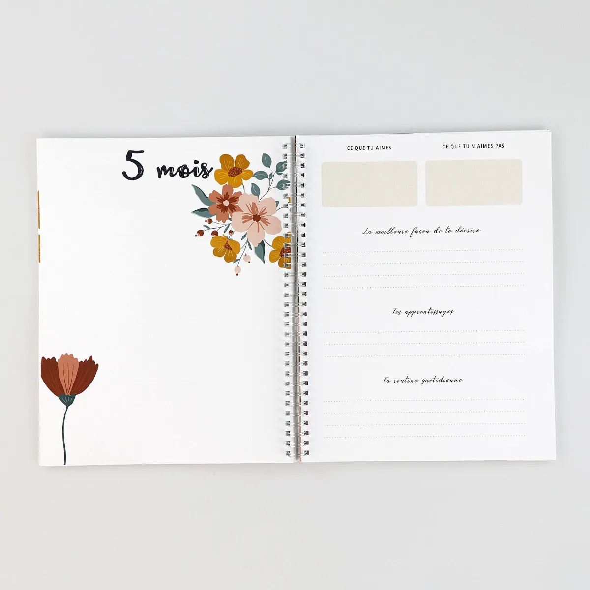 Moments Ancrés Mon Journal de Bébé - Été Floral