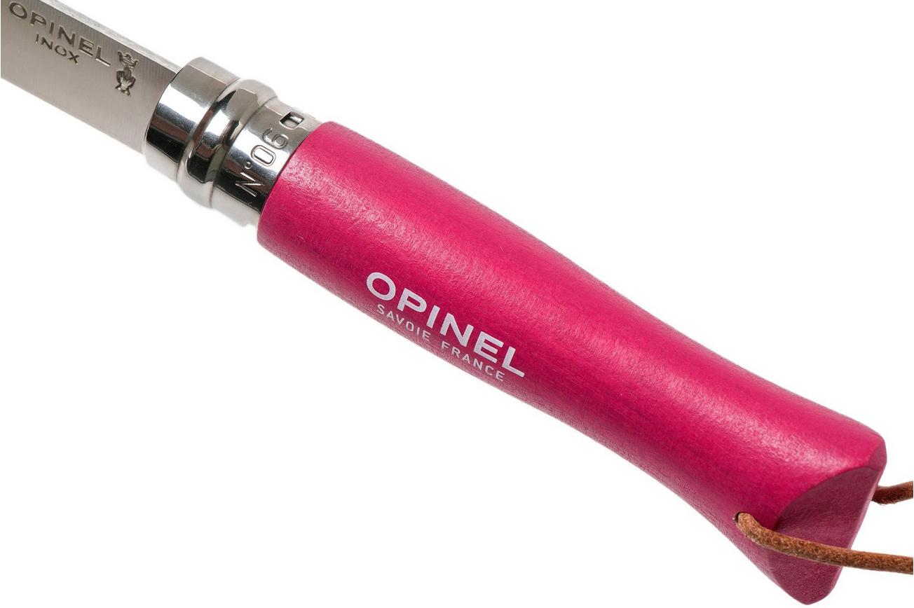 Opinel zakmes Trekking No. 06RV zakmes, Raspberry