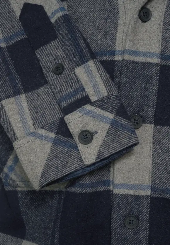 Overshirt mit Sweatkapuze - deep navy blue