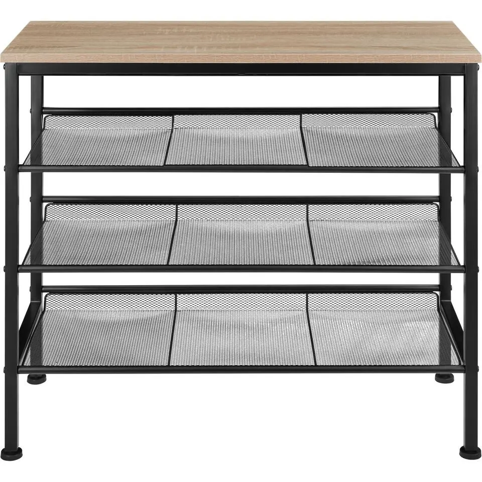 tectake Schoenenrek Wolverhampton 75,5x30,5x69,5cm