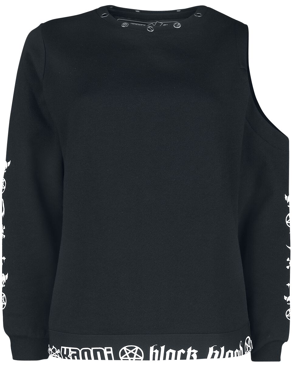 Phat Kandi X Black Blood by Gothicana - Sweat épaules découvertes | Black Blood by Gothicana Sweat-shirt