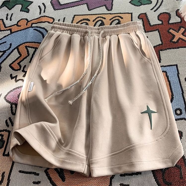 Lingaris - Shorts met trekkoord en sterrenprint