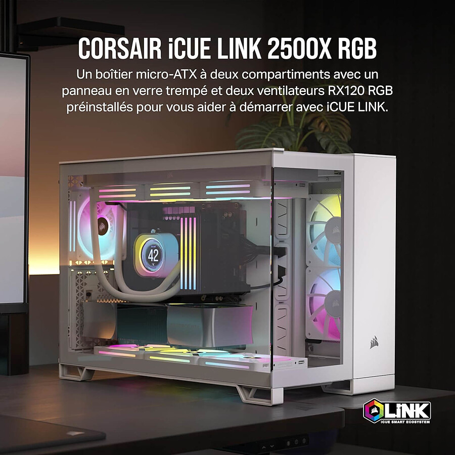Corsair 2500X iCUE LINK RGB - Noir