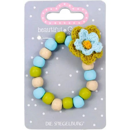Die Spiegelburg Holz-Armband mit Blume beautiful Stars, 1 Stück, 2-fach sortiert