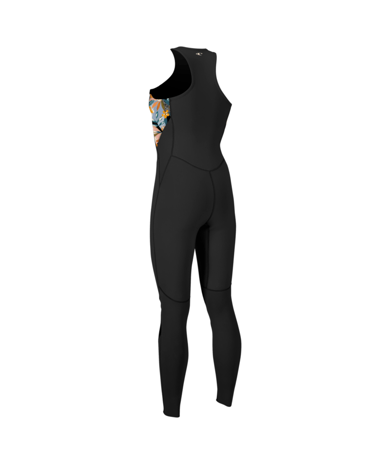 O'Neill Women Bahia 1.5 mm Front Zip - Long John Black / Twig