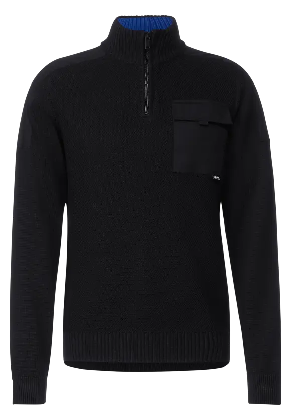 Stricktroyer im Materialmix - Black