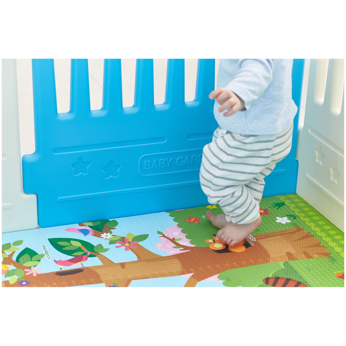 DwingulerDwinguler   Laufgitter Baby Care Playpen sky blue