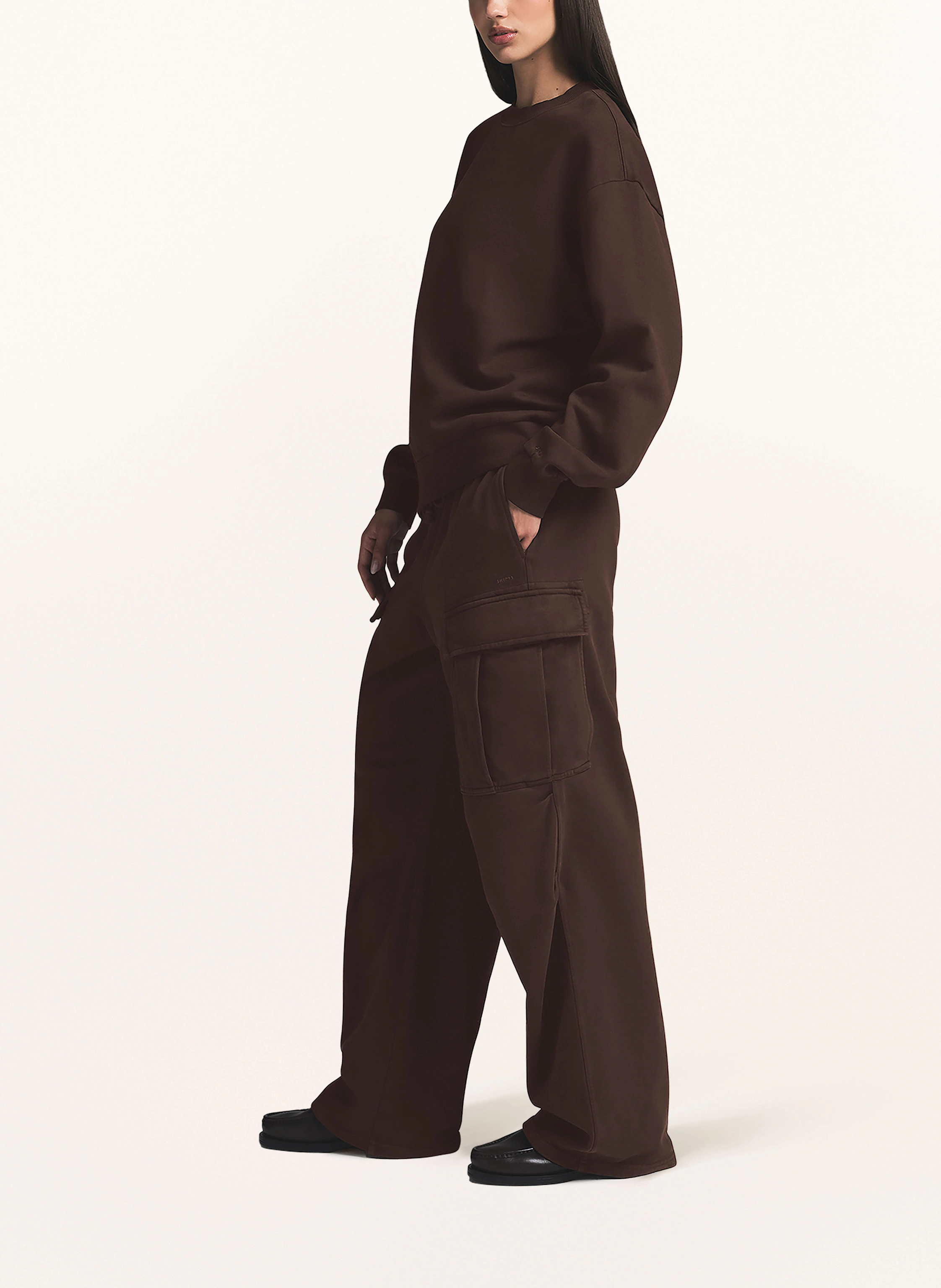 SKIMS Lounge-Sweatshirt BOYFRIEND FLEECE