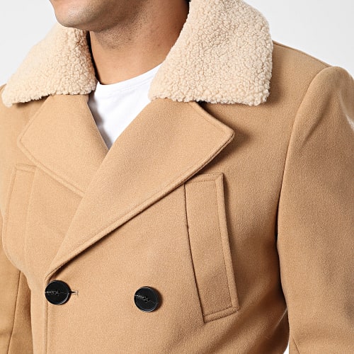 Veste Col Mouton Camel