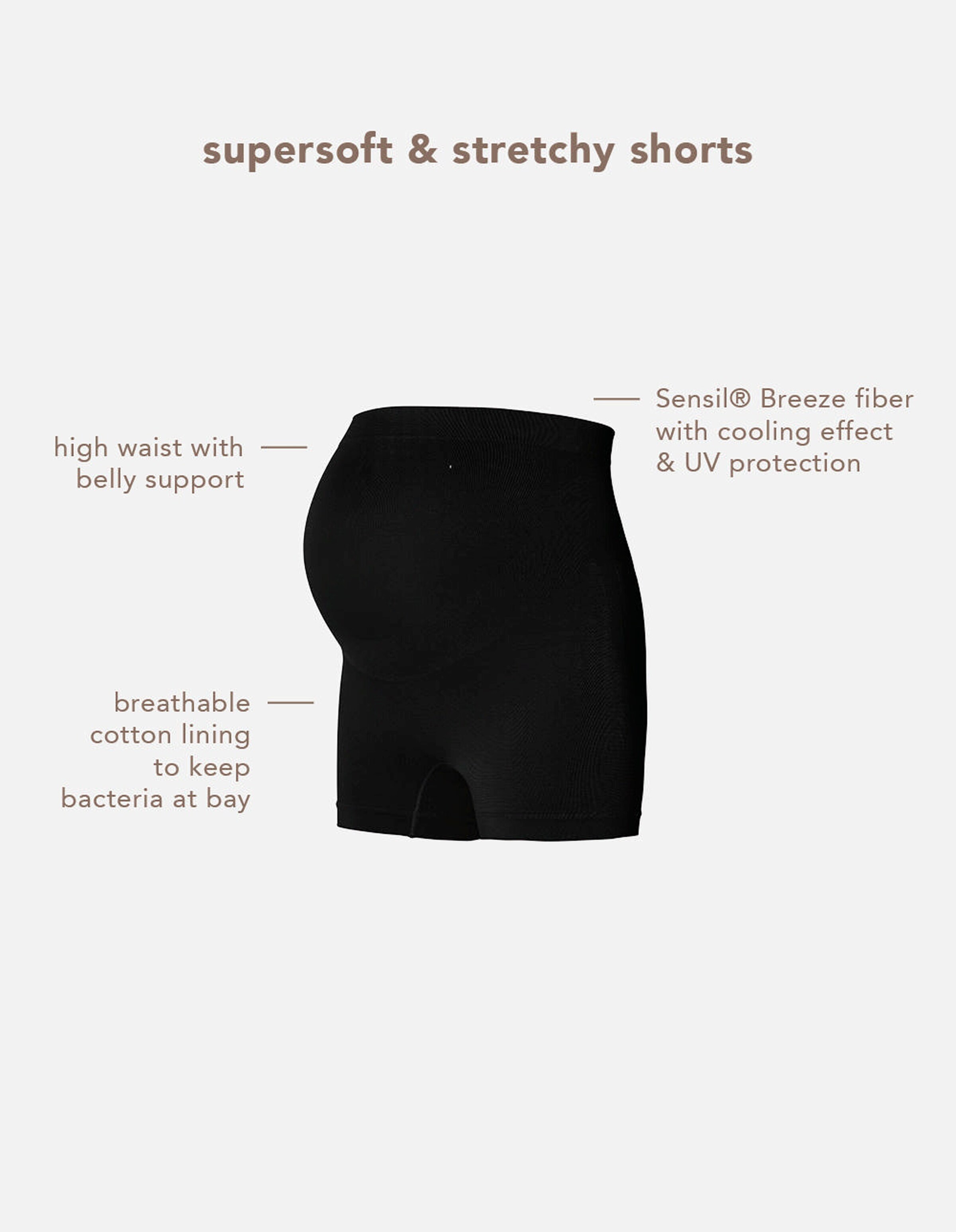 Noppies Nahtloser Short Lai Sensil® Breeze Black