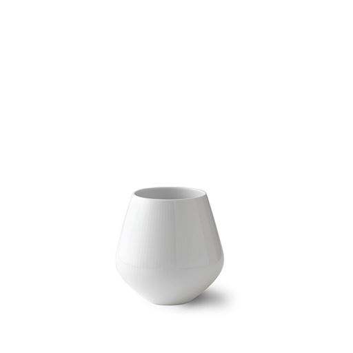 Royal Copenhagen Hvid Riflet Vase, 15 cm