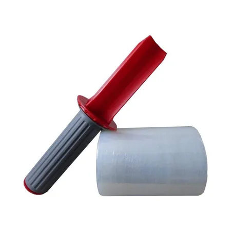 Livepac Office 2 Rollen Mini Stretchfolie inkl. Abroller, 100 mm x 150 m, 20 my