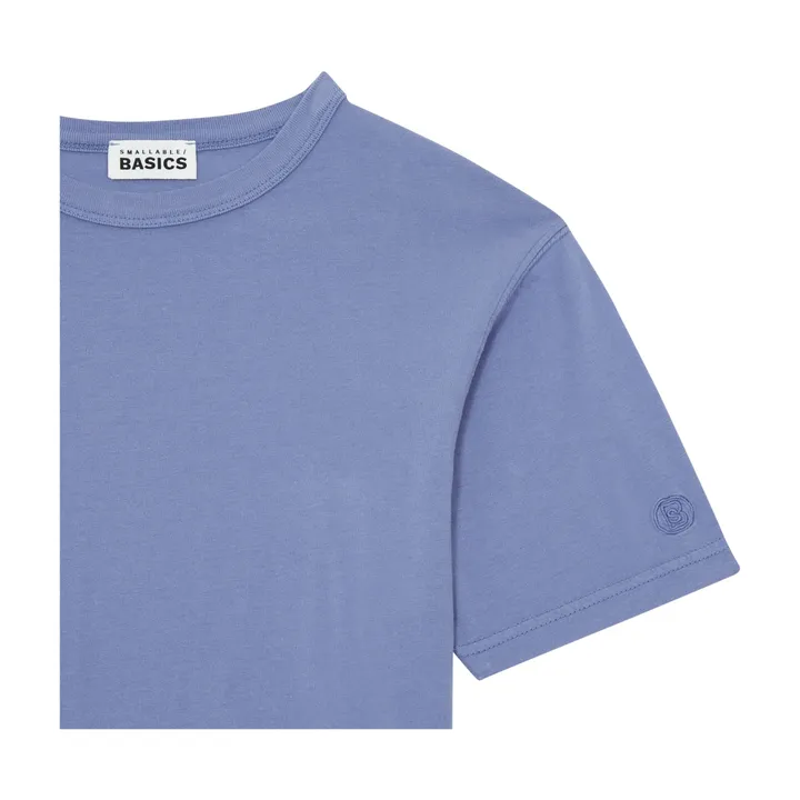 SMALLABLE BASICS T shirt Garçon Manche Courte Coton Bio | Vintage blue denim