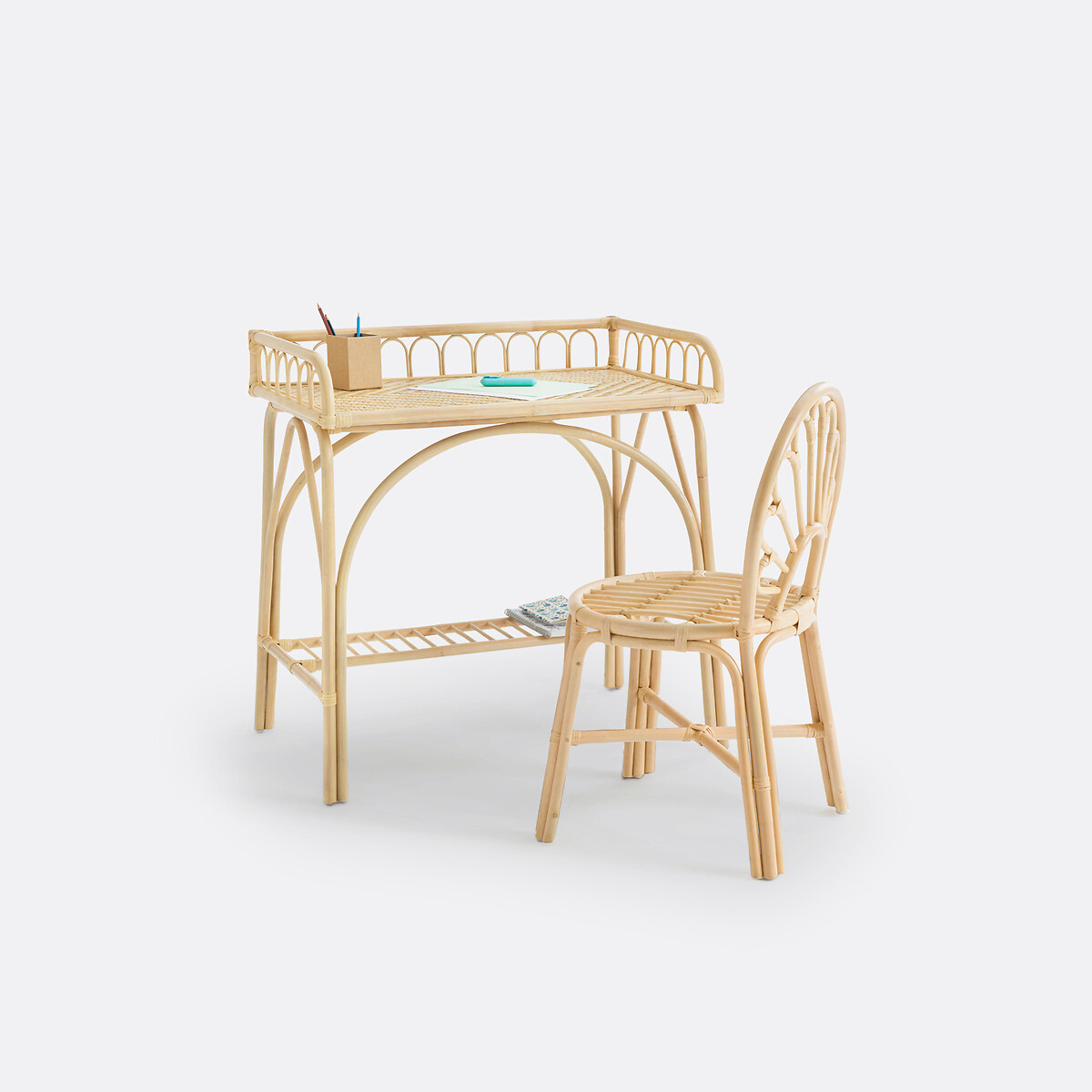 LA REDOUTE INTERIORS<br>Kinderbureau em rotan, Albin