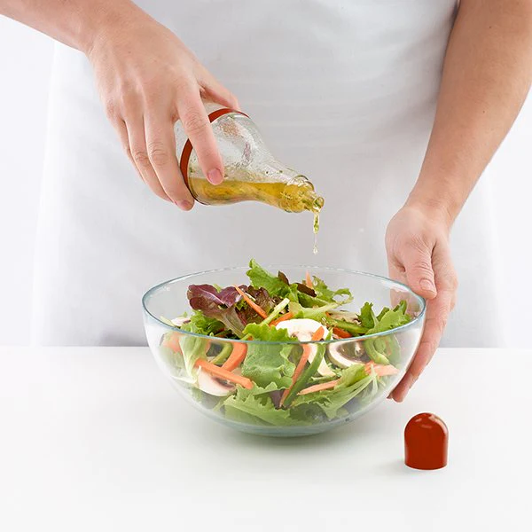 Shaker à vinaigrette rouge Lékué
