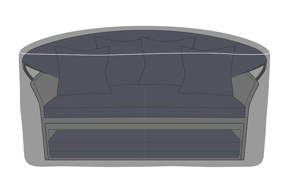 Strapazierfähige Schutzhülle PLAYA LIVING 170cm schwarz für Sonneninseln Abdeckung