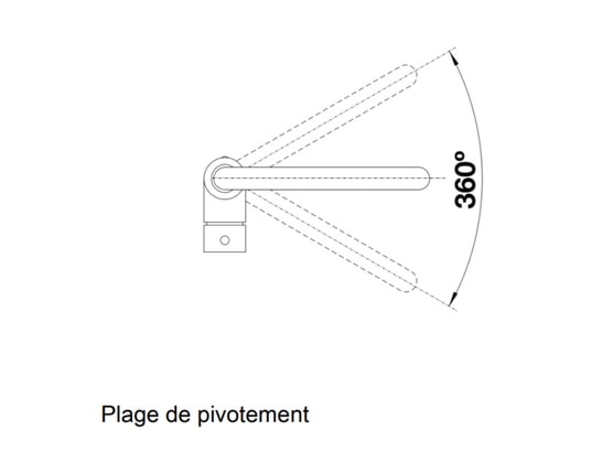 BLANCO - Mitigeur Mili, Silgranit, Orientable a 360°, 523107