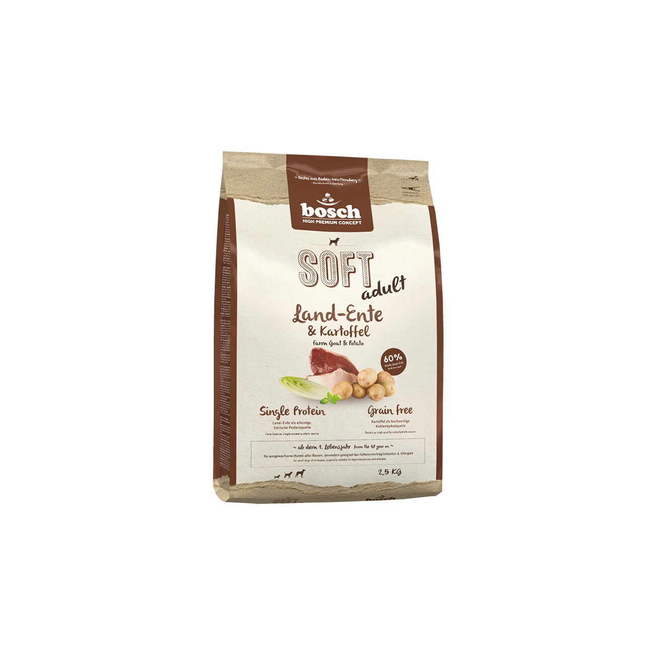 bosch Soft Land-Ente & Kartoffel 2,5 kg