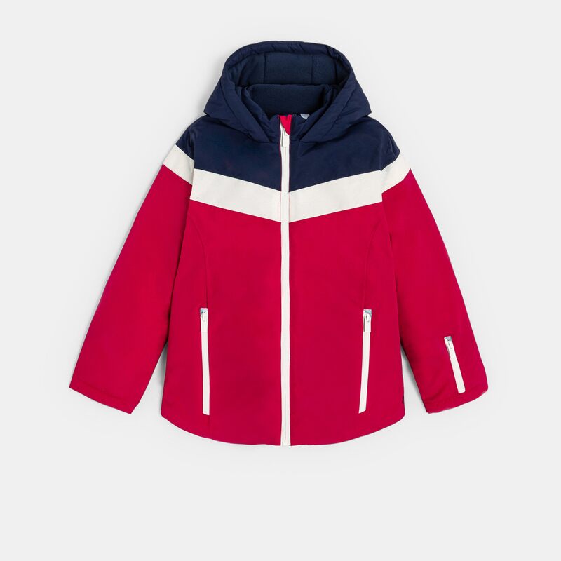 Blouson de ski rouge Fille