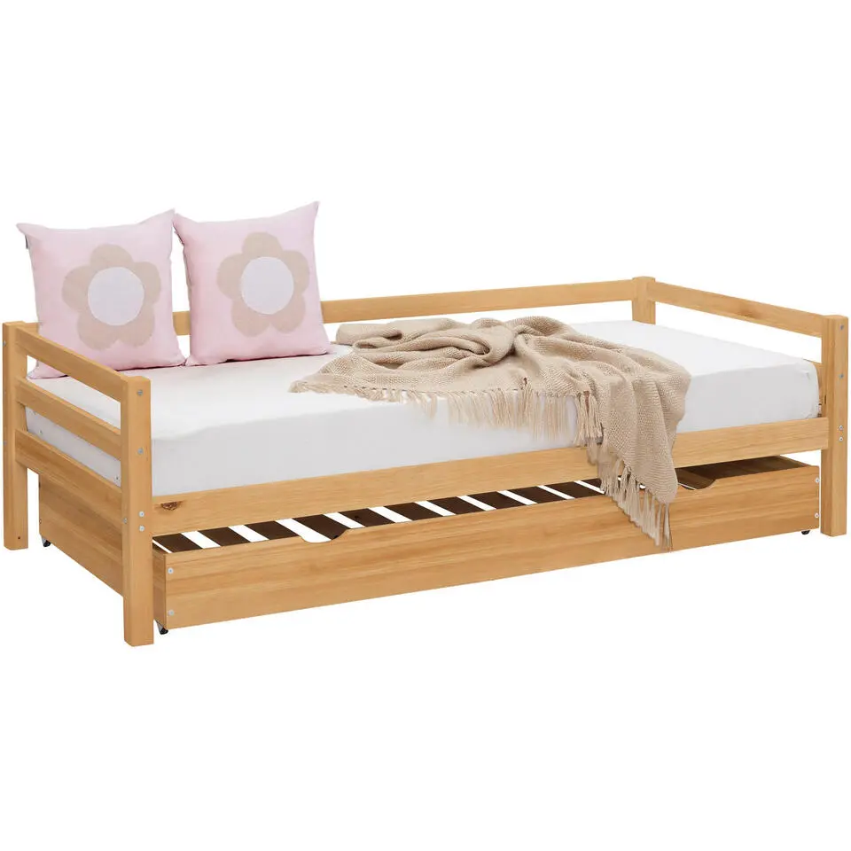Alpi - Bed met bedlade 90x200 cm in grenen